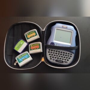 IQuest handheld educational learning device case & subject cartridges